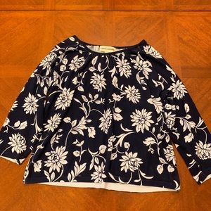 Cathy Daniels floral knit top